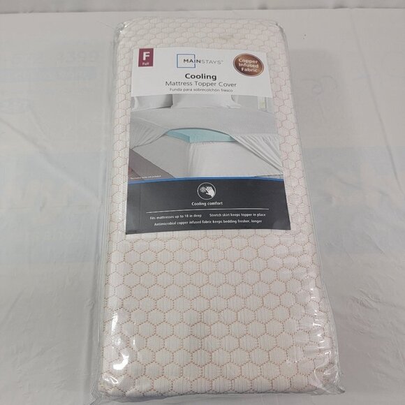 Mainstays COOLING Copper Infused Fabric Mattress Topper Cover – Full Size - Picture 5 of 14